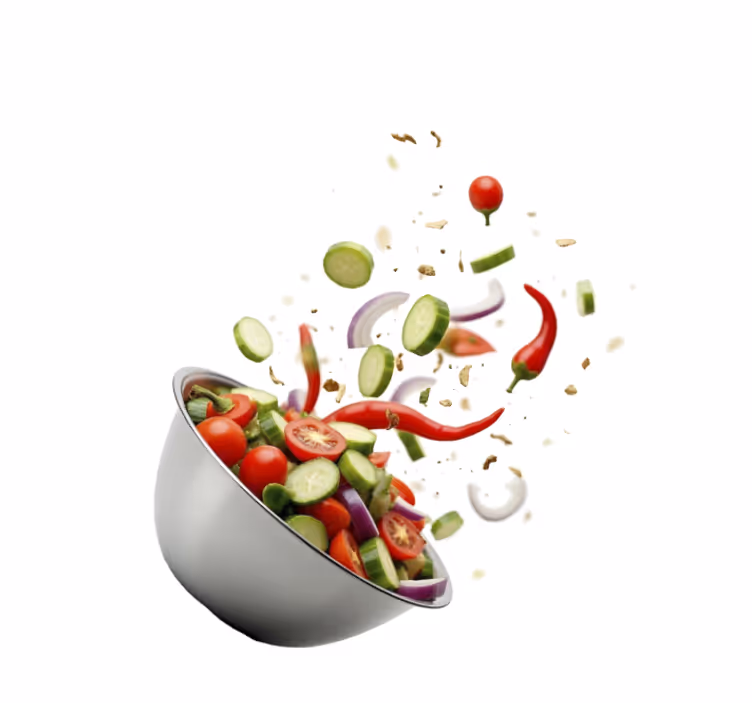 Frisk salat rullegardin køkken - TenStickers