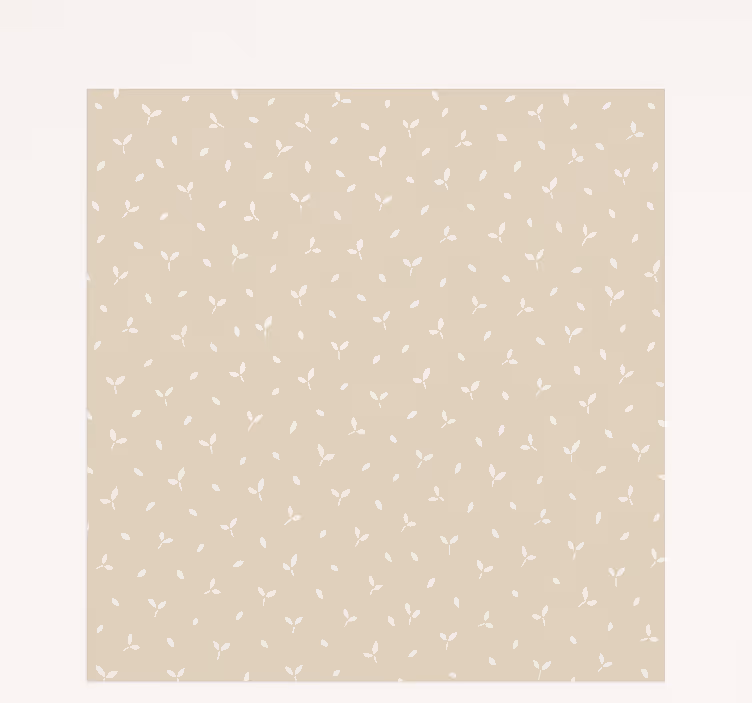 Beige blademotiv mørklægningsgardiner børn - TenStickers