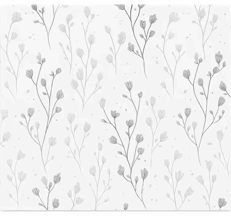 Minimalistiske botaniske grene rullegardiner til stue - TenStickers