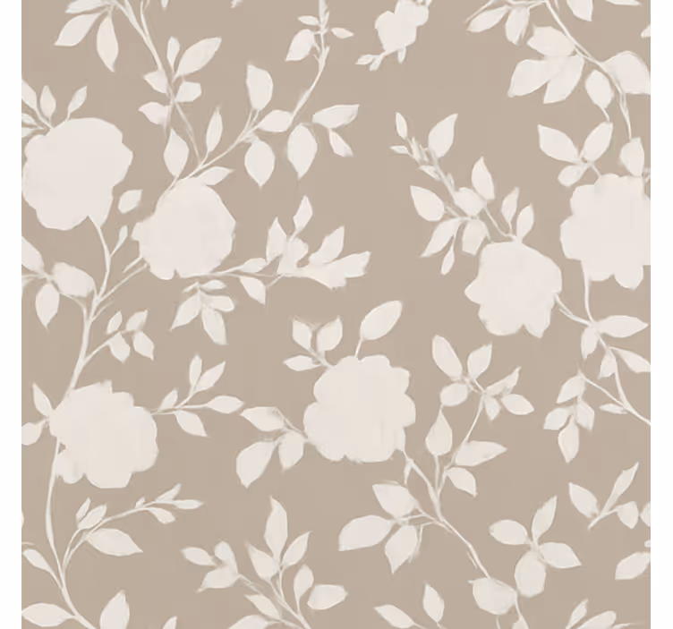 Beige yndefulde blomster rullegardin teenager - TenStickers