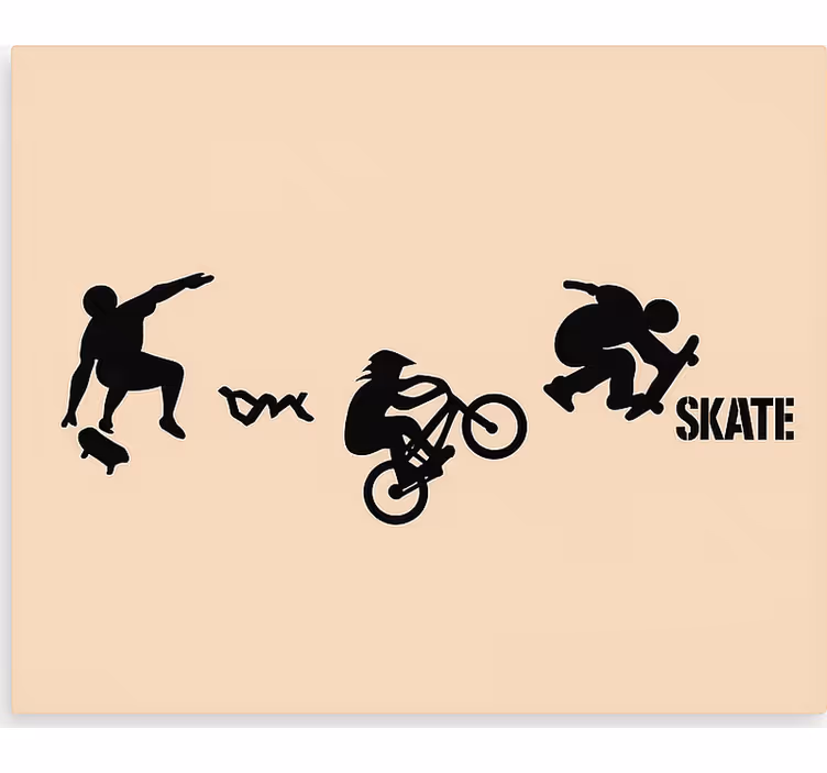Skate bmx sport rullegardin teenager - TenStickers