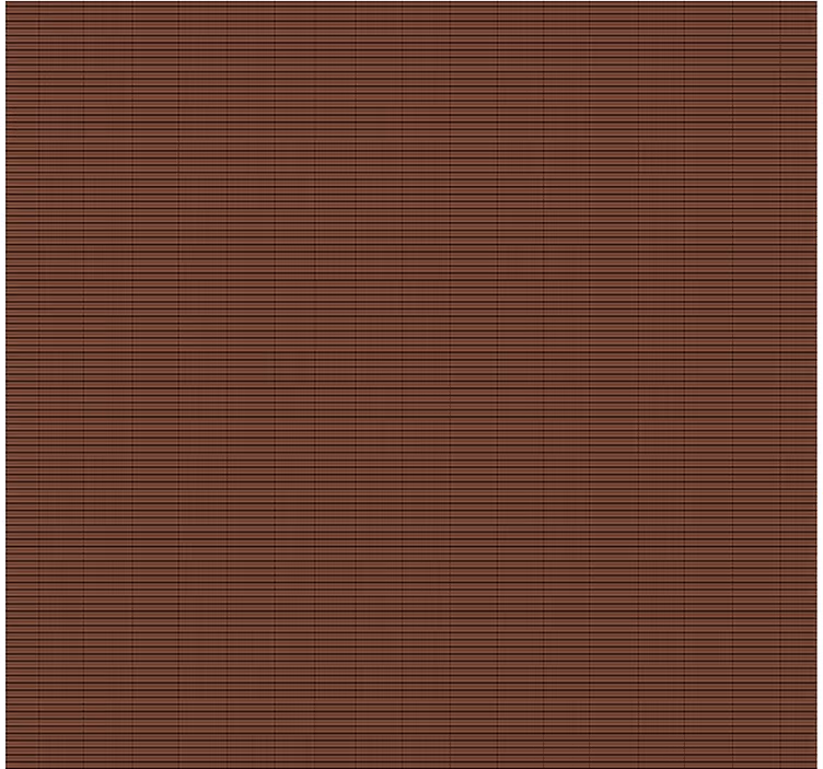 Chokoladebrun bambuseffekt spisestue rullegardiner - TenStickers