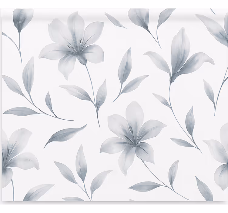 Akvarel liljer blomster rullegardin til spisestue - TenStickers