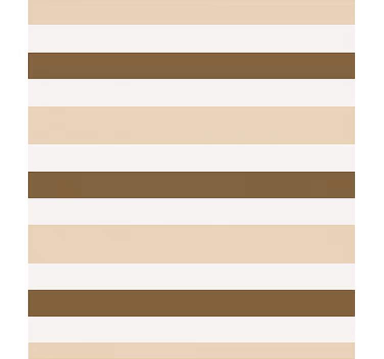 Brunt beige stribet mønster rullegardin til spisestue - TenStickers