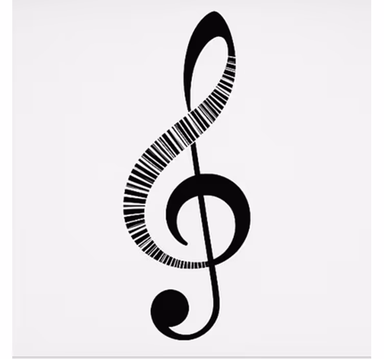 Musiknode rullegardin teenager - TenStickers