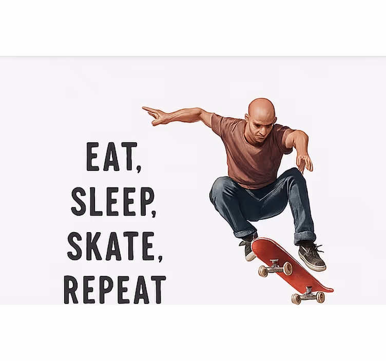 Skateboard-print rullegardin teenager - TenStickers