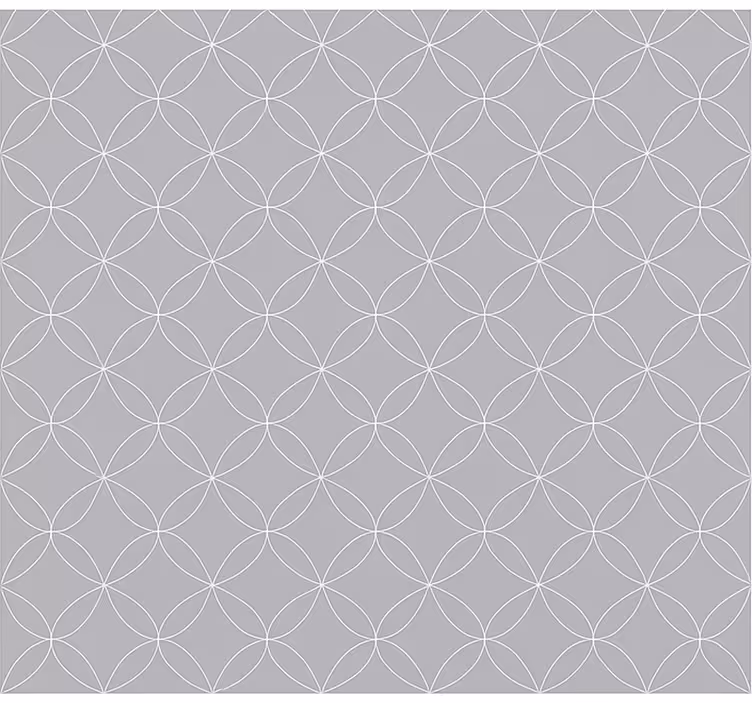 Skandinaviske rullegardiner grå geometriske blomster - TenStickers