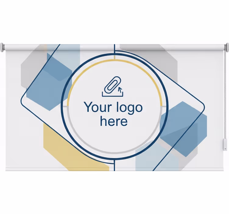 Kontor rullegardin med skræddersyet logo design - TenStickers