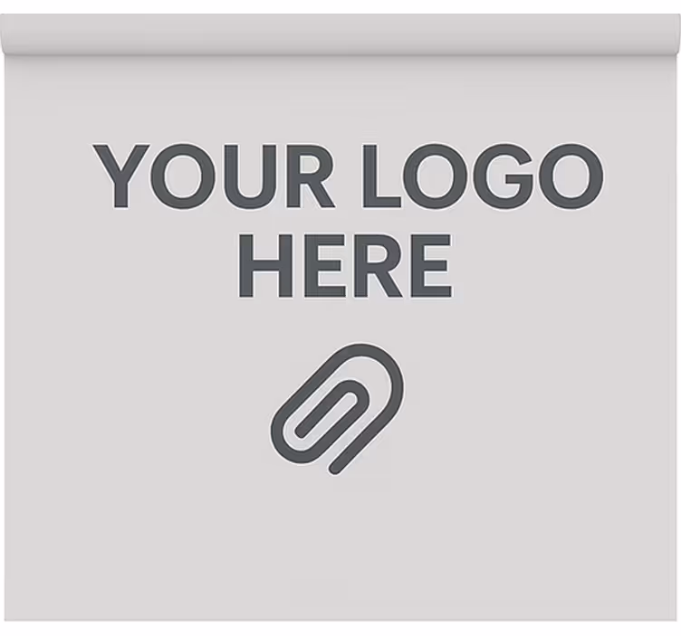 Kontor rullegardin med personligt logo - TenStickers