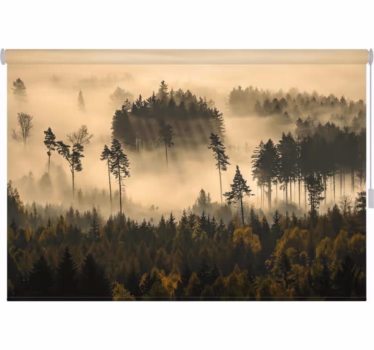 Rullegardin træ eterisk morgenmisteffekt - TenStickers