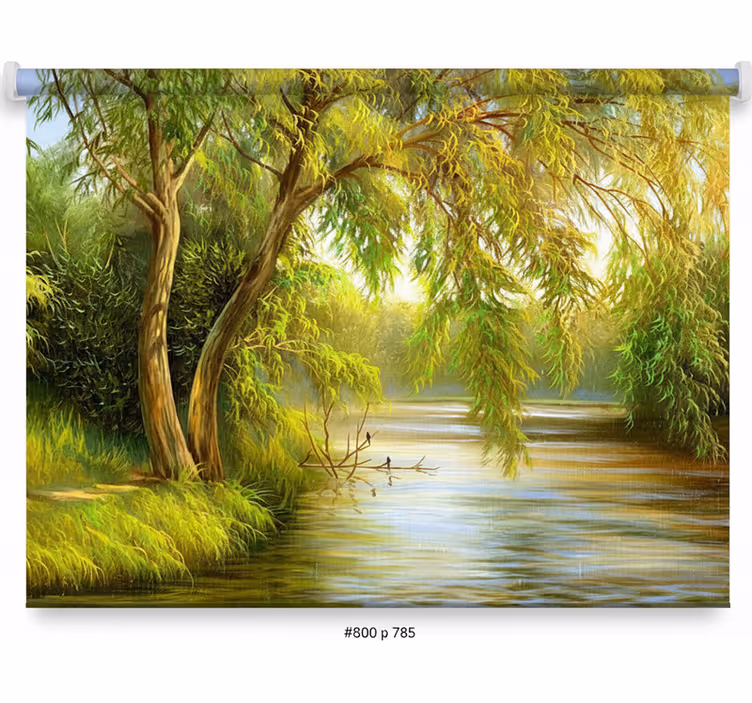 Rullegardin træ serene flod pil - TenStickers