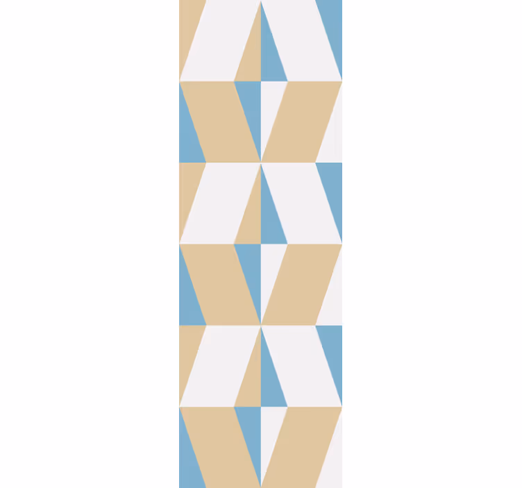 Rullegardiner til hjemmekontor geometriske former - TenStickers