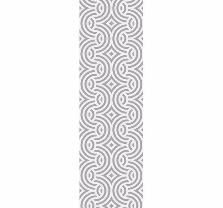 Rullegardin til spisestue med geometriske spiral mønstre - TenStickers