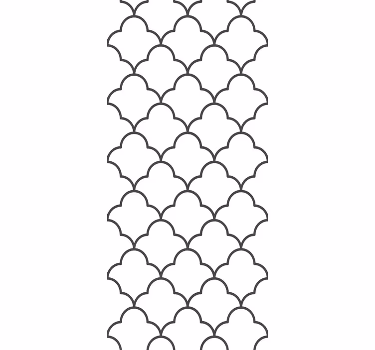 Rullegardin køkken geometrisk marokkansk design - TenStickers