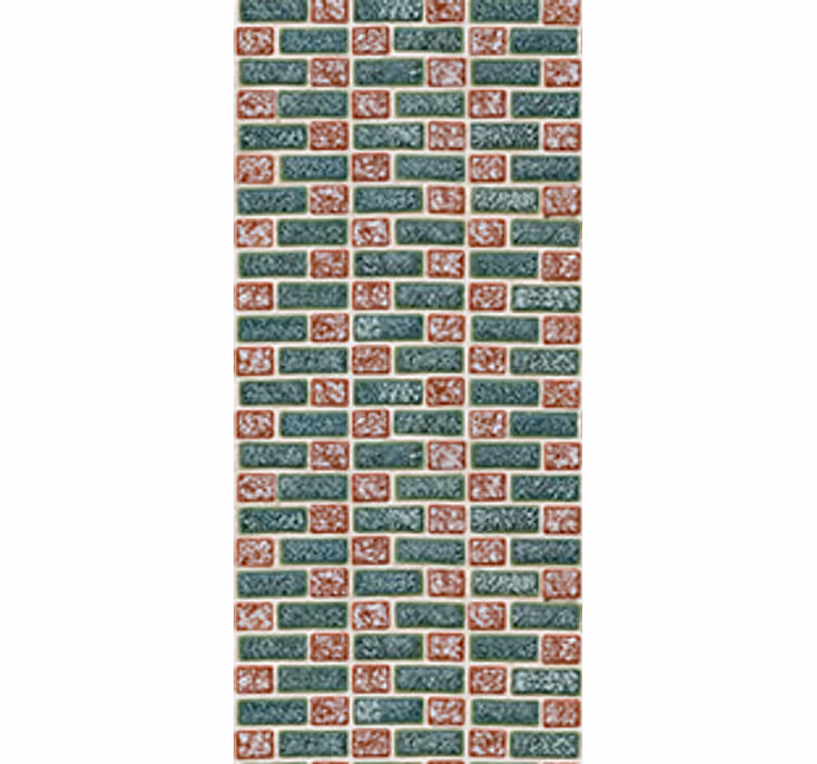 Rullegardin køkken enkle murstenstile - TenStickers