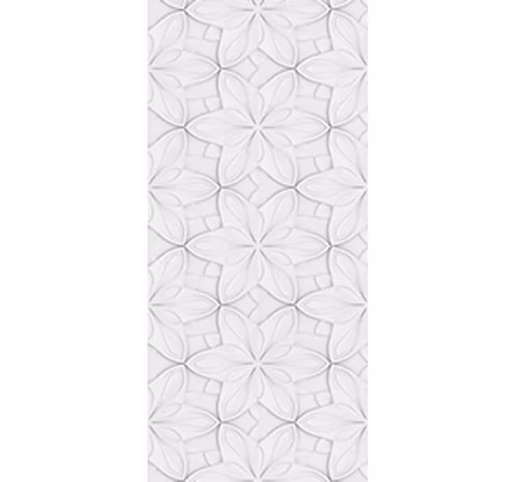 Rullegardin køkken med minimalistiske hexagonfliser - TenStickers
