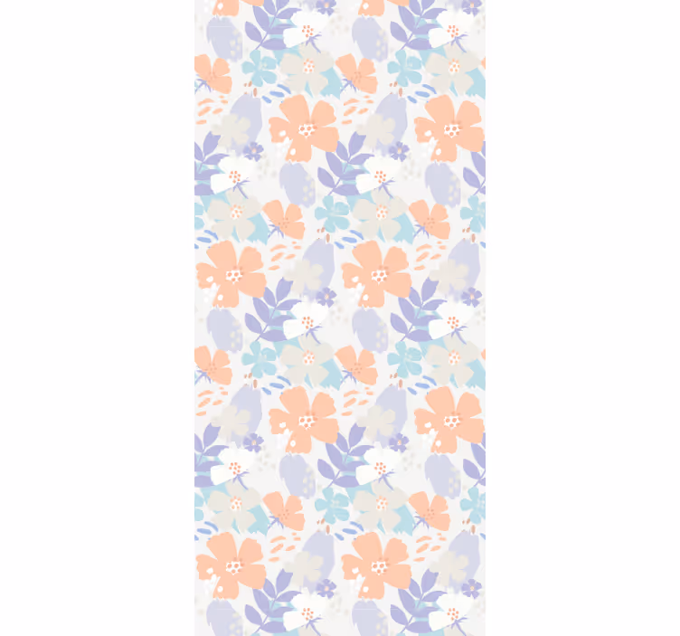 Rullegardin køkken nordisk stil originale blomster - TenStickers