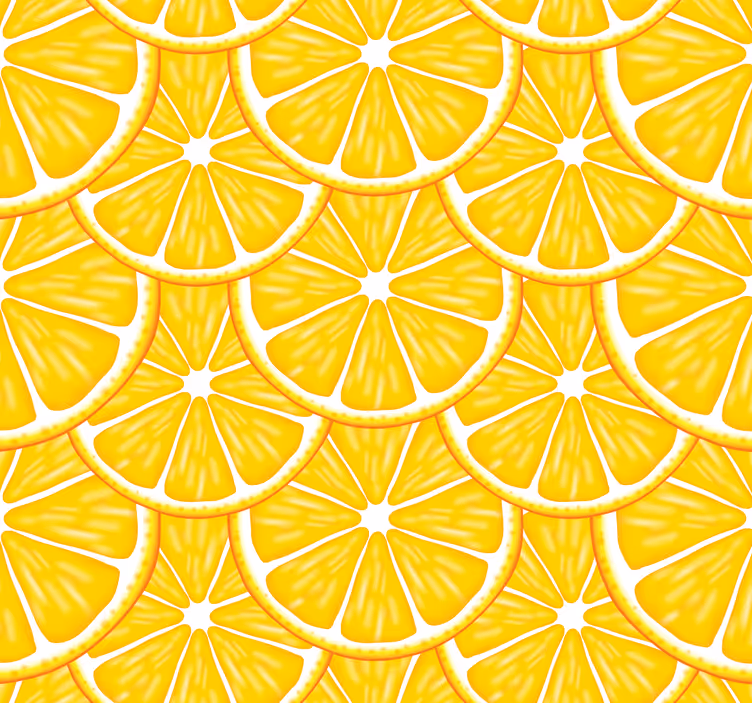 Rullegardin køkken orange mønster - TenStickers