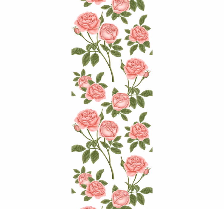 Rullegardin køkken blomsterprint rosen - TenStickers