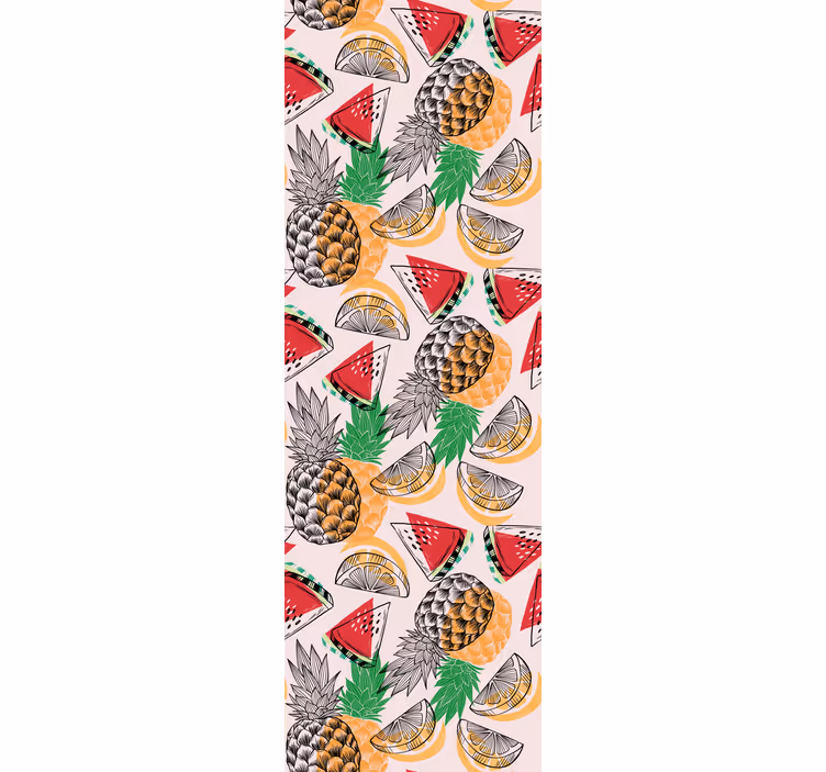 Rullegardin køkken sommerprint ananas - TenStickers