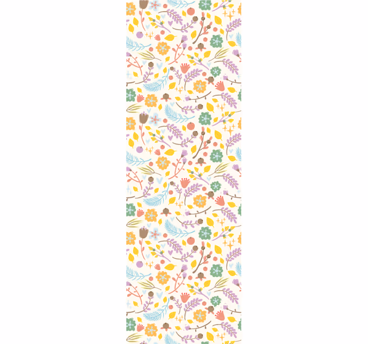 Rullegardin køkken typisk polsk blomster mønster - TenStickers