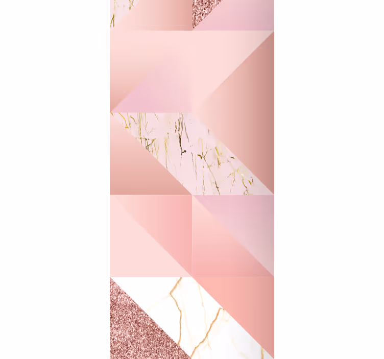 Rullegardin til spisestue i pink gylden marmor - TenStickers
