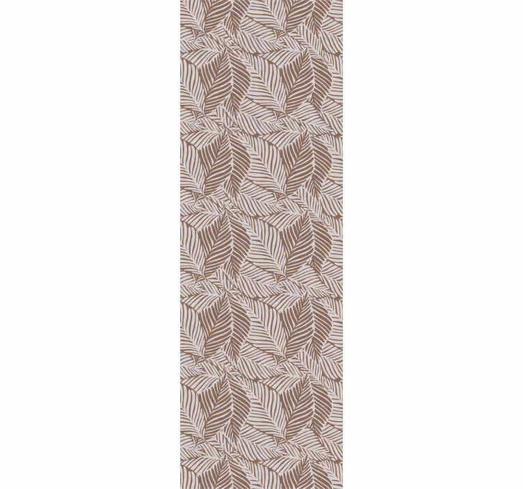 Rullegardin til spisestue terracotta blade - TenStickers