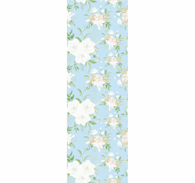 Rullegardin til spisestue vild blomster grandmillenial stil - TenStickers