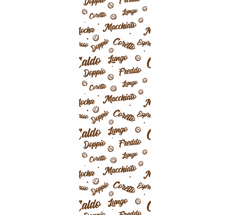 Rullegardin til spisestue kaffe hver dag - TenStickers