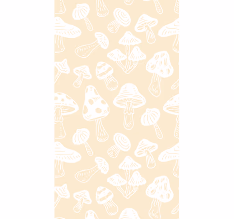 Rullegardin til spisestue med beige svampedesigns - TenStickers