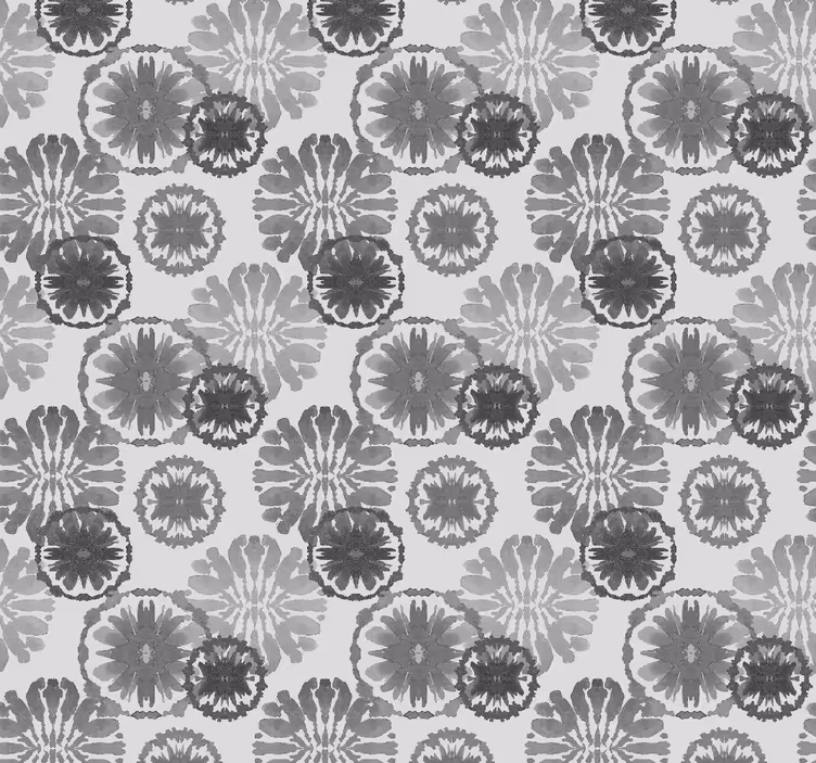 Rullegardin til spisestue grå malet illusion - TenStickers