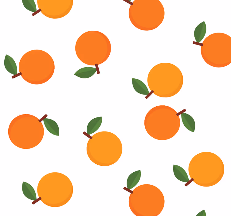 Rullegardin til spisestue i elegant orange - TenStickers
