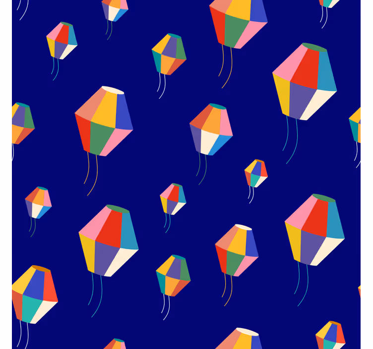 Mørklægningsgardiner børn luftballoner - TenStickers