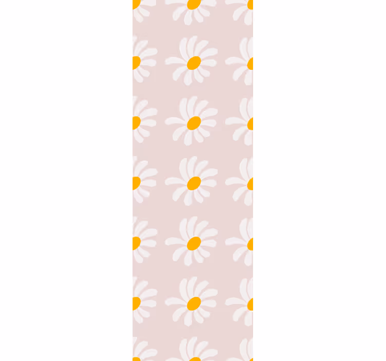 Mørklægningsgardiner børn blomster illustration i boho stil - TenStickers
