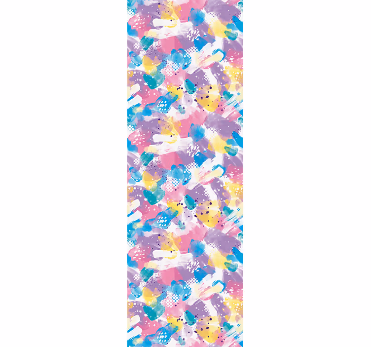 Mørklægningsgardiner børn pastelfarver overflow - TenStickers