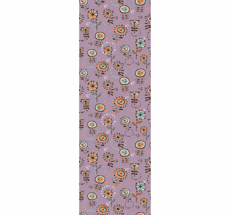 Mørklægningsgardiner børn svensk pink blomsterprint - TenStickers