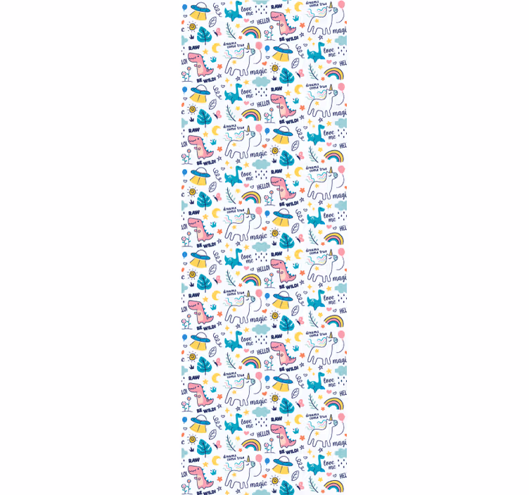 Mørklægningsgardiner børn håndtegnede illustrationer - TenStickers