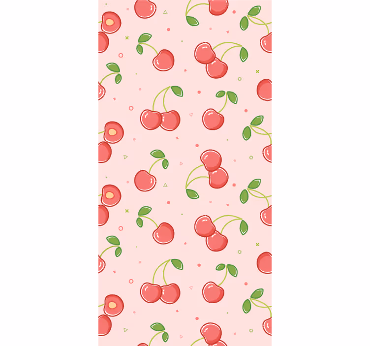 Mørklægningsgardiner børn pink kirsebær - TenStickers