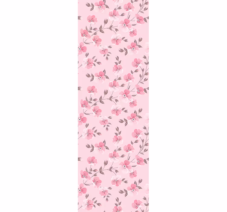 Mørklægningsgardiner børn søde lyserøde blomster - TenStickers