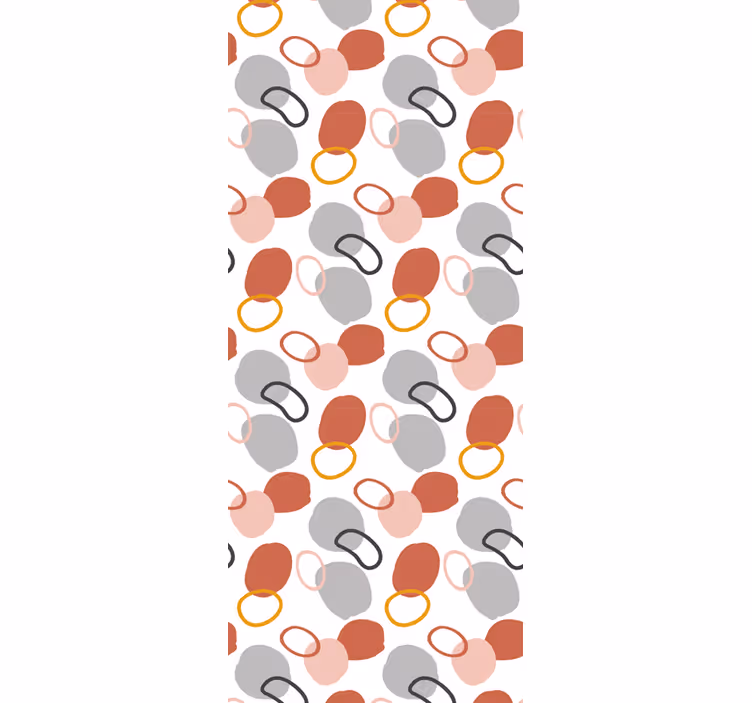 Kontor rullegardin farverige geometriske prikker - TenStickers