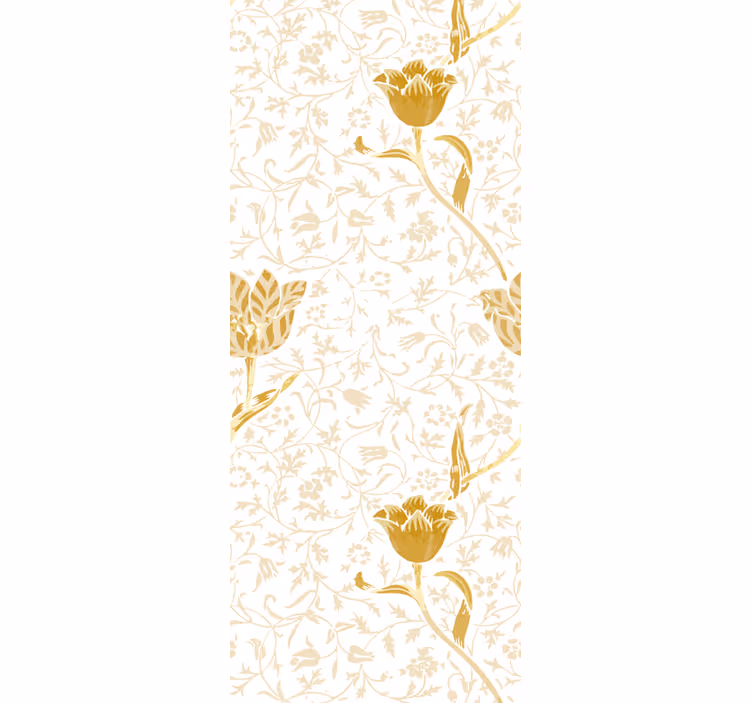 Kontor rullegardin med botaniske vilde blomster - TenStickers