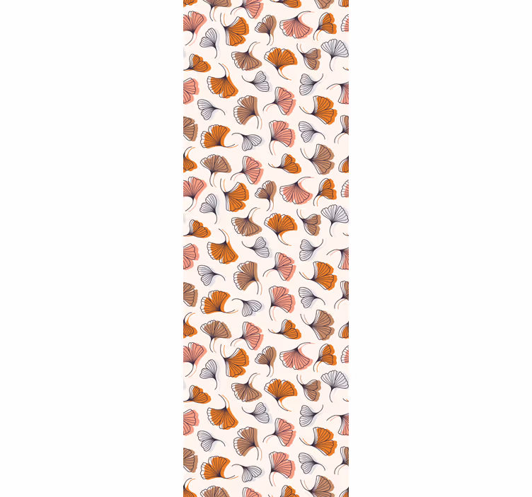 Kontor rullegardin med håndtegnede ginkgo blade - TenStickers