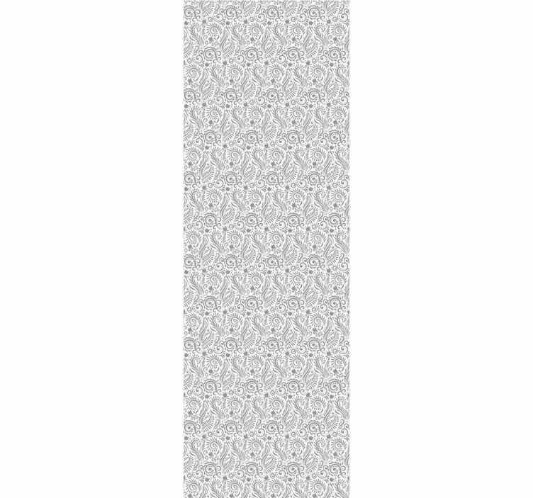 Kontor rullegardin med vintage blomsterdesign - TenStickers