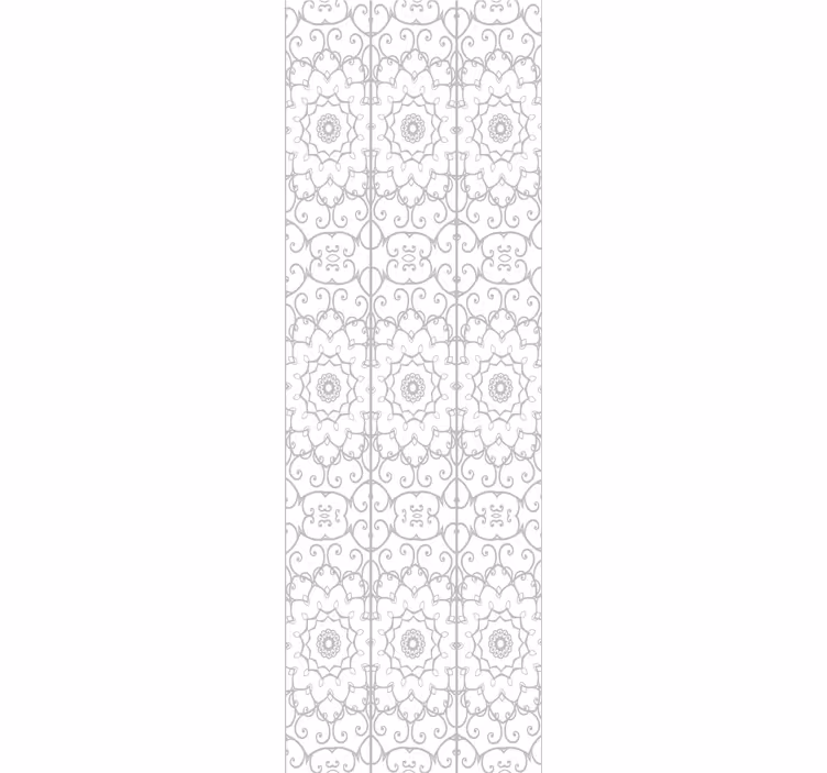 Kontor rullegardin med blomstermotiv - TenStickers