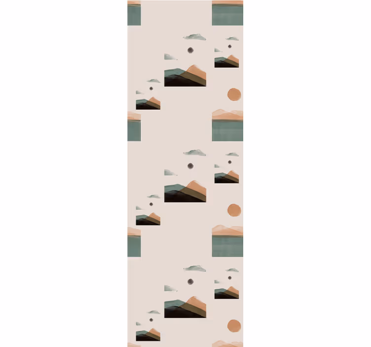 Kontor rullegardin abstrakte bjerge - TenStickers