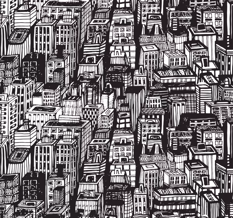 Kontor rullegardin new york skyskrabere - TenStickers