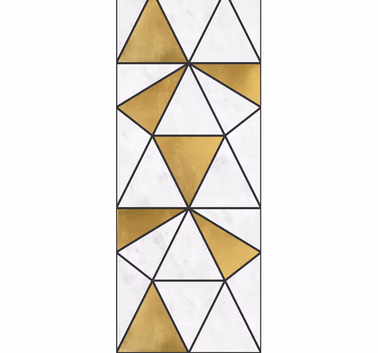 Kontor rullegardin med geometrisk marmor effekt - TenStickers