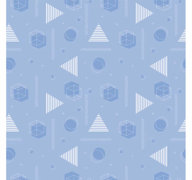 Rullegardin teenager geometrisk blå - TenStickers