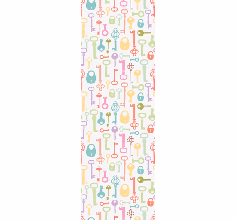 Rullegardin teenager med nøglemønster motiv - TenStickers