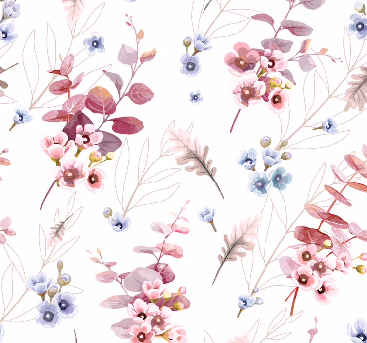Rullegardin teenager botanisk illustration - TenStickers